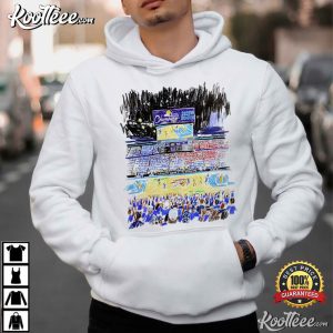 Oklahoma City Thunder Indiana Pacers Stadium Art T-Shirt Oklahoma City Thunder Indiana Pacers Stadium Art T Shirt (2)