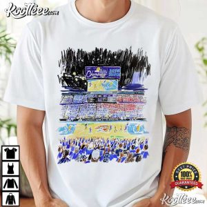 Oklahoma City Thunder Indiana Pacers Stadium Art T-Shirt Oklahoma City Thunder Indiana Pacers Stadium Art T Shirt (3)