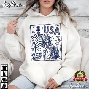 USA 250 Statue Of Liberty USA 4th Of July T Shirt (3)
