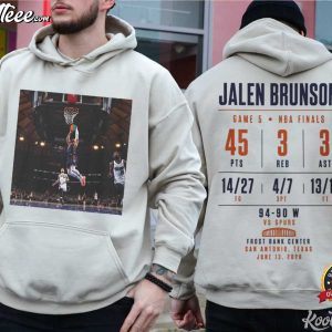 Jalen Brunson 45 Points Game 5 NBA Finals Stats T-Shirt Jalen Brunson 45 Points Game 5 NBA Finals Stats T Shirt (4)