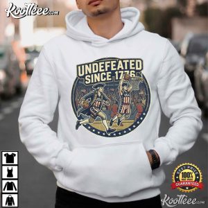 Undefeated Since 1776 Patriotic 4th Of July Funny USA T Shirt (4)