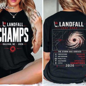 Landfall Champs Hurricane Raleigh 2026 Storm T Shirt (4)