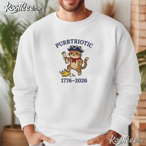 Purrtriotic Cat 1776 2026 Patriotic 4th Of July Embroidered Sweatshirt (3)