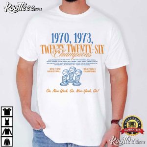 New York Knicks 2026 NBA Finals Champions Twenty Twenty Six T Shirt (4)