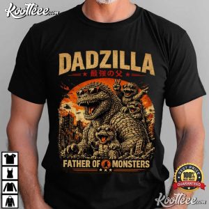 Dadzilla Retro Father Of Monsters Father's Day Gift T-Shirt Dadzilla Retro Father Of Monsters Father's Day Gift T Shirt (2)