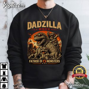 Dadzilla Retro Father Of Monsters Father's Day Gift T-Shirt Dadzilla Retro Father Of Monsters Father's Day Gift T Shirt (3)