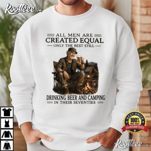 Camping Beer All Men Are Created Equal T Shirt (2)