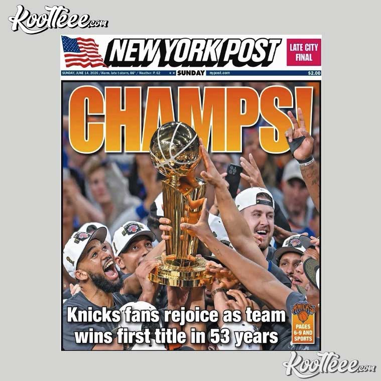New York Knicks Championship First Title In 53 Years Poster New York Knicks Championship First Title In 53 Years Poster