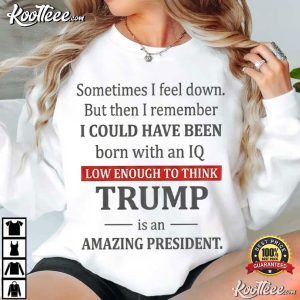 Trump Sometimes I Feel Down But Then I Remember I Could Have Been Political T Shir (3)