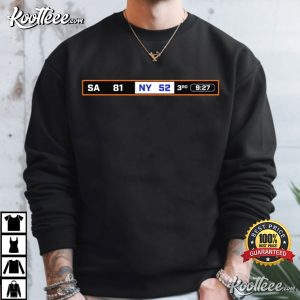 NY Basketball Meme Funny Knicks Scoreboard NBA T Shirt (2)