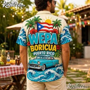 Puerto Rico Wepa Boricua Tropical Beach Hawaiian Shirt And Shorts (4)