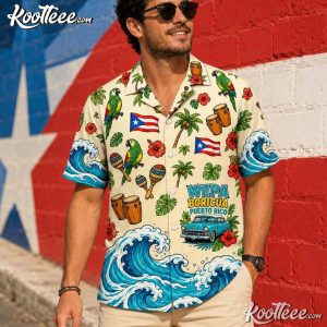 Puerto Rico Wepa Boricua Tropical Beach Hawaiian Shirt And Shorts (1)