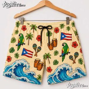 Puerto Rico Wepa Boricua Tropical Beach Hawaiian Shirt And Shorts (3)