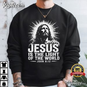 John 812 Christian Jesus Is The Light Of The World Bible Verse T Shirt (2)