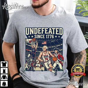 Undefeated Since 1776 Basketball USA 4th Of July Patriotic T Shirt (4)