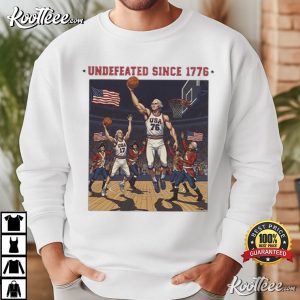 Undefeated Since 1776 George Washington Basketball Patriotic American Histo