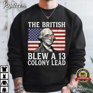 British Blew 13 Colony Lead Funny 4th Of July USA T Shirt (2)