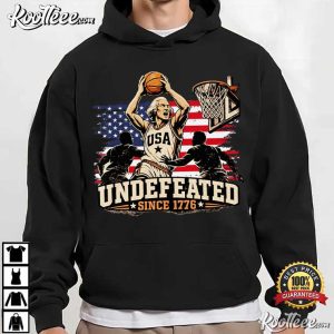 Undefeated Since 1776 Patriotic Basketball Fourth Of July T Shirt (4)