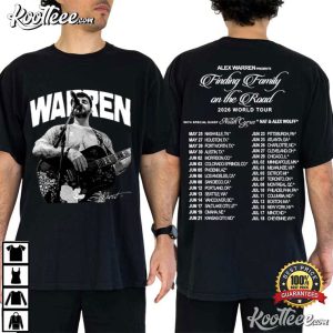 Alex Warren Finding Family On The Road Tour 2026 Vintage T Shirt (4)