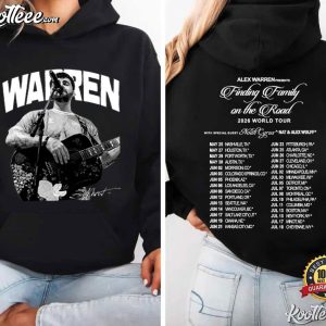Alex Warren Finding Family On The Road Tour 2026 Vintage T Shirt (1)