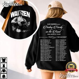 Alex Warren Finding Family On The Road Tour 2026 Vintage T Shirt (2)