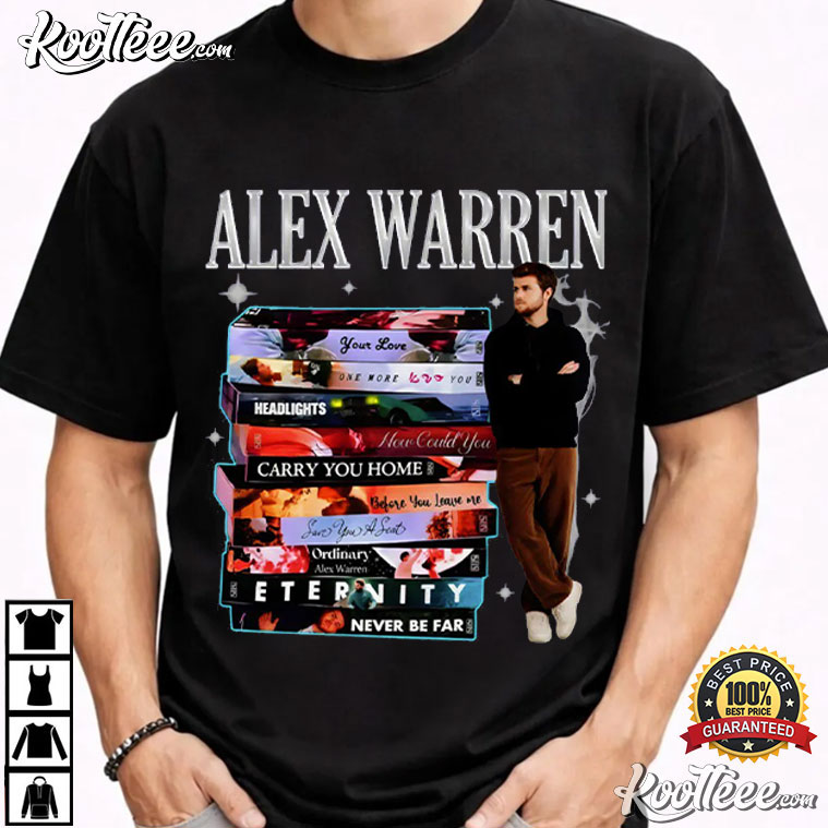 Alex Warren Vintage Music Concert Tour Pop Album Tracklist Stack T-Shirt