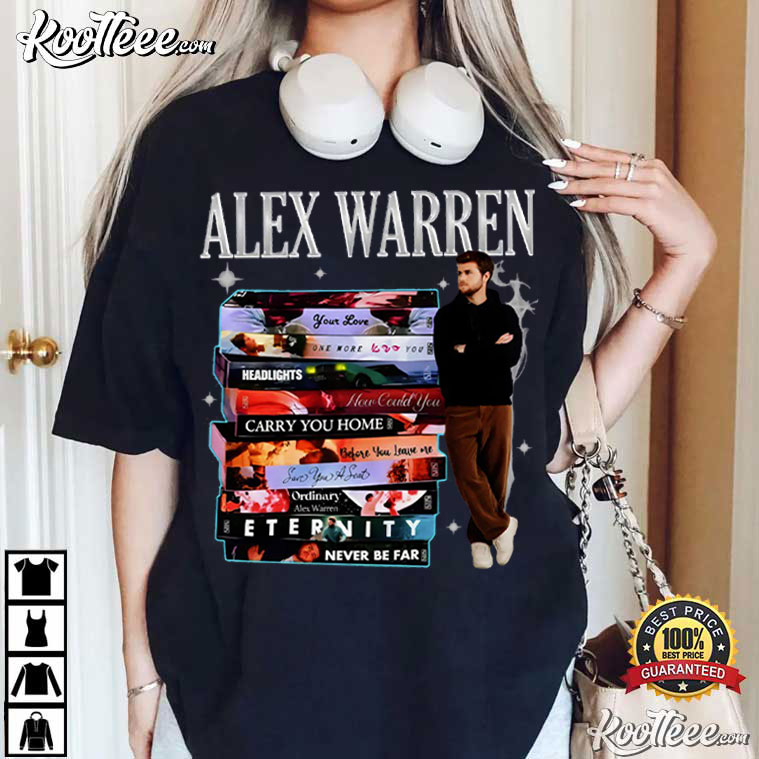 Alex Warren Vintage Music Concert Tour Pop Album Tracklist Stack T-Shirt