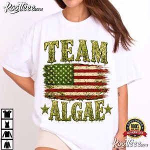 Team Algae Reflecting Pool Protest Flag Blue Promised Funny Political T Shirt (3)