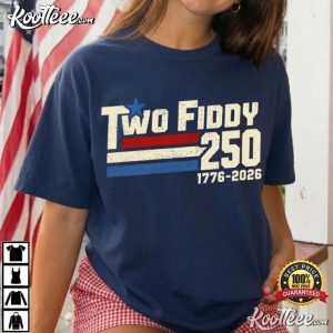 Two Fiddy Funny America 250th Anniversary Retro 4th Of July T Shirt (4)
