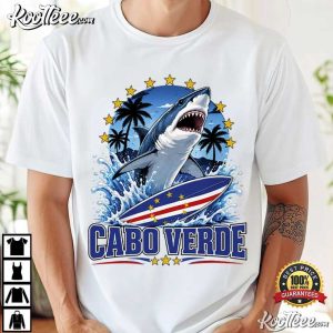 Cape Verde Flag Shark Roots Heritage Island Pride T Shirt (4)