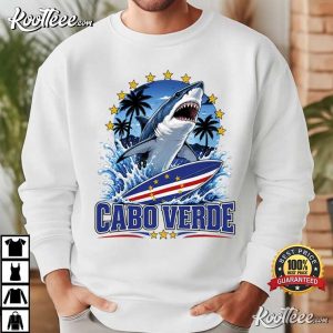 Cape Verde Flag Shark Roots Heritage Island Pride T-Shirt Cape Verde Flag Shark Roots Heritage Island Pride T Shirt (2)