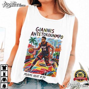 Giannis Antetokounmpo Miami Heat Trade Day Basketball T Shirt (3)