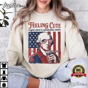George Washington Funny 4th Of July Feeling Cute Patriotic T-Shirt George Washington Funny 4th Of July Feeling Cute Patriotic T Shirt (2)