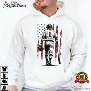 Patriotic Baseball Player American Flag Sports T-Shirt Patriotic Baseball Player American Flag Sports T Shirt (4)