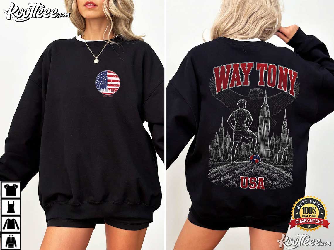 Way To NY USA Soccer Fan America T-Shirt Way To NY USA Soccer Fan America T-Shirt