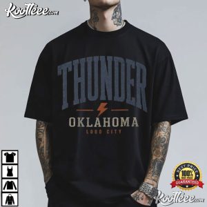 Oklahoma City Thunder Vintage Loud City Basketball T Shirt (4)