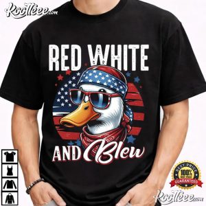 Red White And Blew Duck Patriotic 4th Of July T Shirt (7)