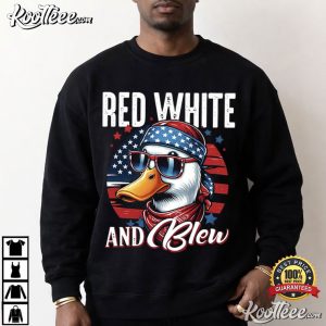Red White And Blew Duck Patriotic 4th Of July T-Shirt Red White And Blew Duck Patriotic 4th Of July T Shirt (5)