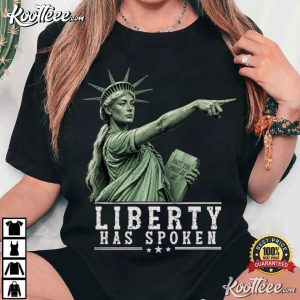 Sophie Cunningham Lady Liberty Pointing Patriotic Satire T Shirt (4)