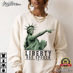 Sophie Cunningham Lady Liberty Pointing Patriotic Satire T Shirt (1)