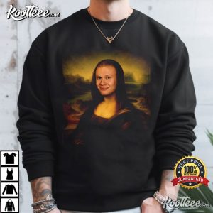 Erling Haaland Mona Lisa Funny Meme Soccer T-Shirt Erling Haaland Mona Lisa Funny Meme Soccer T Shirt (3)