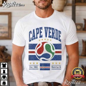 Vintage Cape Verde Soccer Retro 90s Flag 2026 T Shirt (1)