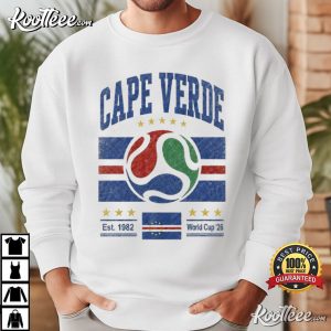 Vintage Cape Verde Soccer Retro 90s Flag 2026 T Shirt (2)