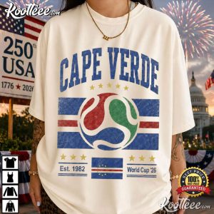 Vintage Cape Verde Soccer Retro 90s Flag 2026 T Shirt (3)