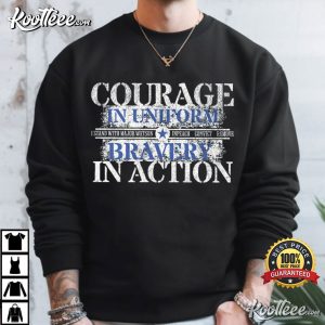 Courage And Bravery With Major Watson Patriotic Military Political Protest T-Shirt Courage And Bravery With Major Watson Patriotic Military Political Protest T