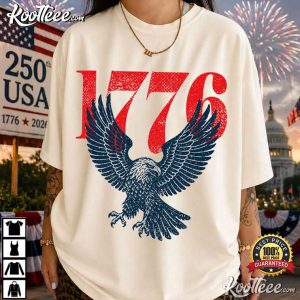 American 4th Of July Retro 1776 Bald Eagle 250th Anniversary T-Shirt American 4th Of July Retro 1776 Bald Eagle 250th Anniversary T Shirt (1)