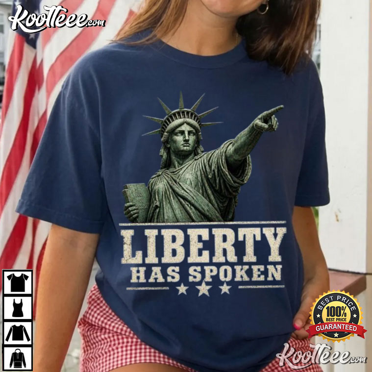 Sophie Point God Liberty Has Spoken Patriotic Basketball T-Shirt Sophie Point God Liberty Has Spoken Patriotic Basketball T-Shirt