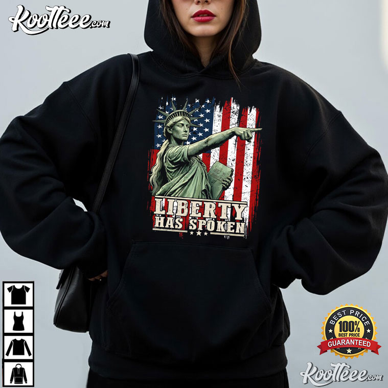 Statue Of Liberty Liberty Has Spoken Graphic T-Shirt Statue Of Liberty Liberty Has Spoken Graphic T-Shirt