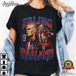 Erling Haaland Viking Vintage Soccer Norway Football T Shirt (4)