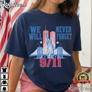 We Will Never Forget 911 American Patriot Graphic T Shirt (2)